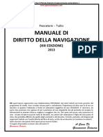 Manuale Di Diritto Della Navigazione XIII Ed. 2013 Schemi
