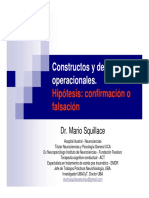Dr. Mario Squillace - Constructos y Definiciones Operacionales