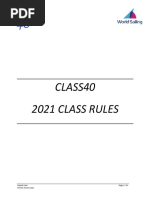 Class40 Rules 2021