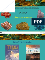 7 - Genese dos Minerais