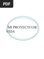 Ejemplo de proyecto de vida