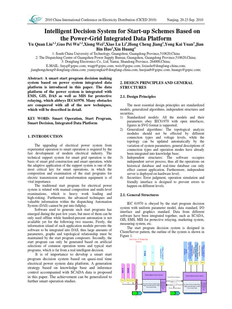 Smart Start Program Decision System | PDF | Scada | Smart Grid