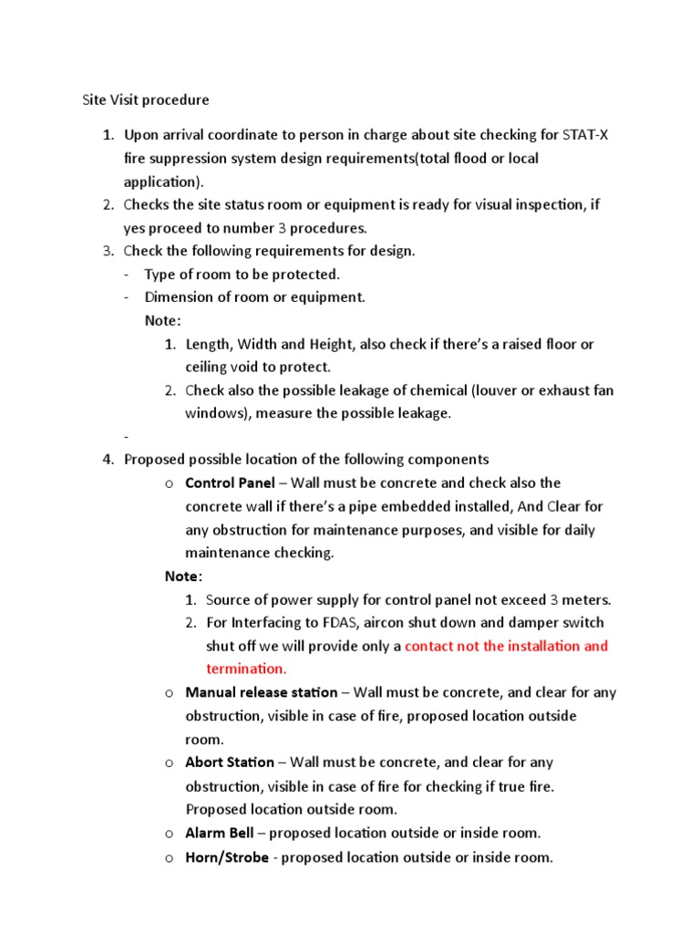 Site Visit Procedure Stat-X | PDF | Concrete | Building Engineering