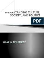 Understanding Culture, Society, and Politics