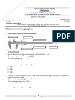 Bank Soal FISIKA - 10 SMA IPA - Bab 1. Besaran Dan Satuan (LEVEL 1) (Layout) Alat Ukur