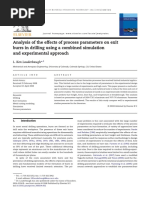 Analysis of The Effects of Process Parameters On Exit Burrs in Drilling Using A Combined Simulation and Experimental Approach