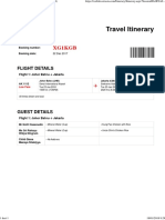 AirAsia Travel Itinerary - Booking No. (XG1KGB)
