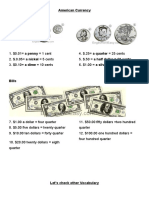 American Currency-Worksheet and Practice