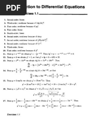 Diff Eq Solution Manual Pdf