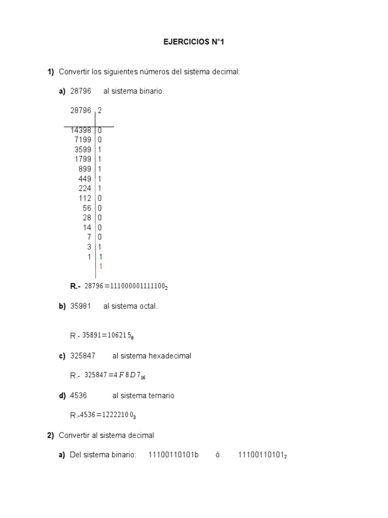 Ejercicios N 1 | PDF | Métodos y materiales de enseñanza