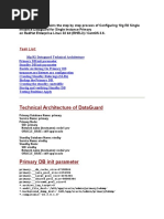 Technical Architecture of Dataguard: Task List