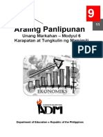 Ap9 - q1 - Mod 6 - Karapatan at Tungkulin NG Mamimili - Vol.1