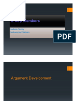 Argument Development-1