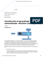 Introducción Al Aprendizaje Automatizado - Machine Learning