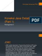 Pertemuan 14 Koneksi Java Database (Part 1)