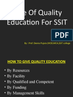 Role of Quality Education in Our Life