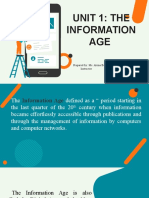 Unit 1: The Information AGE: Prepared By: Ms. Alona Baja Instructor