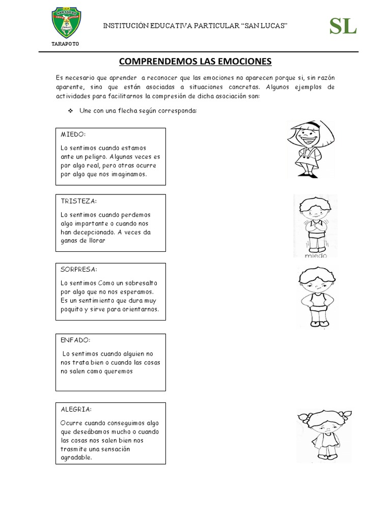 Ficha de Las Emociones | PDF