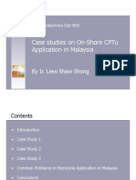 Case Studies On On-Shore Cptu Application in Malaysia: by Ir. Liew Shaw Shong