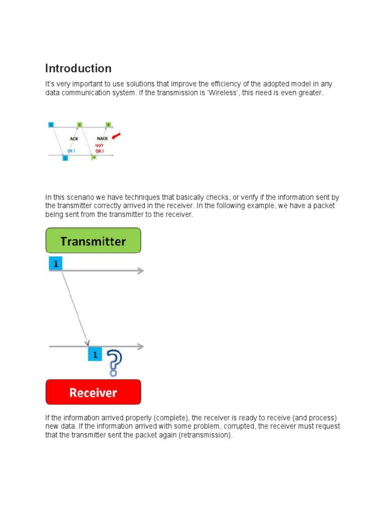 What Is Retransmission, ARQ and HARQ PDF Error Detection And