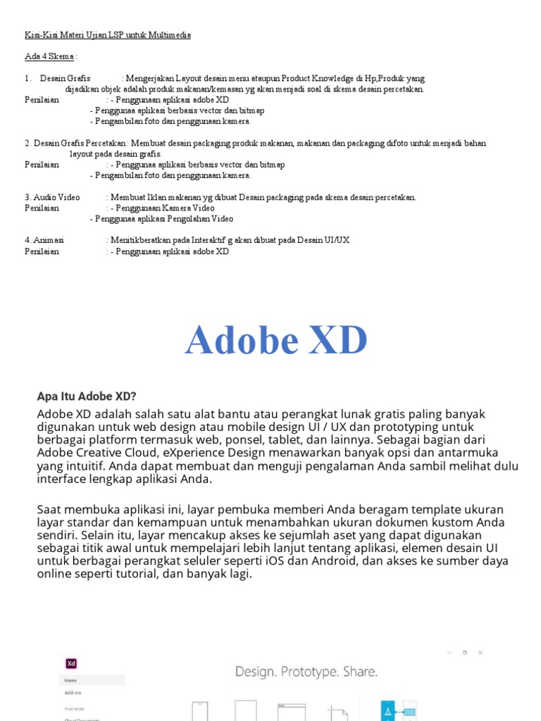 Panduan Adobe XD untuk Desain UI/UX PDF