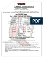 STUDENT Remote Learning Schedule S2 SY20-21 (1-19 To 1-22) - Corrected