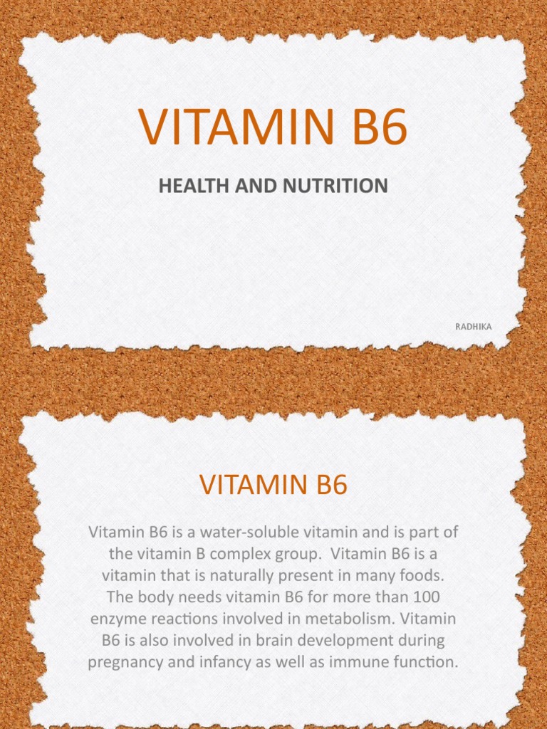 Vital Vitamin B6 Functions, Food Sources, Requirements, Deficiency