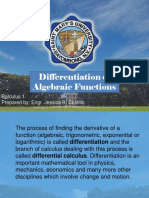 Differentiation of Algebraic Functions (1)