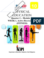 Physical Education: Quarter 2 - Module 1: WEEK 1, Active Recreational (Fitness)