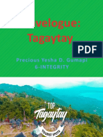 Gumapi, Precious - 6 Integrity, TRAVELOGUE