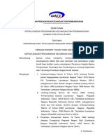 PerKa BPKP No.707 2009 TTG Organisasi Dan Tata Kerja Penilaian Angka Kredit