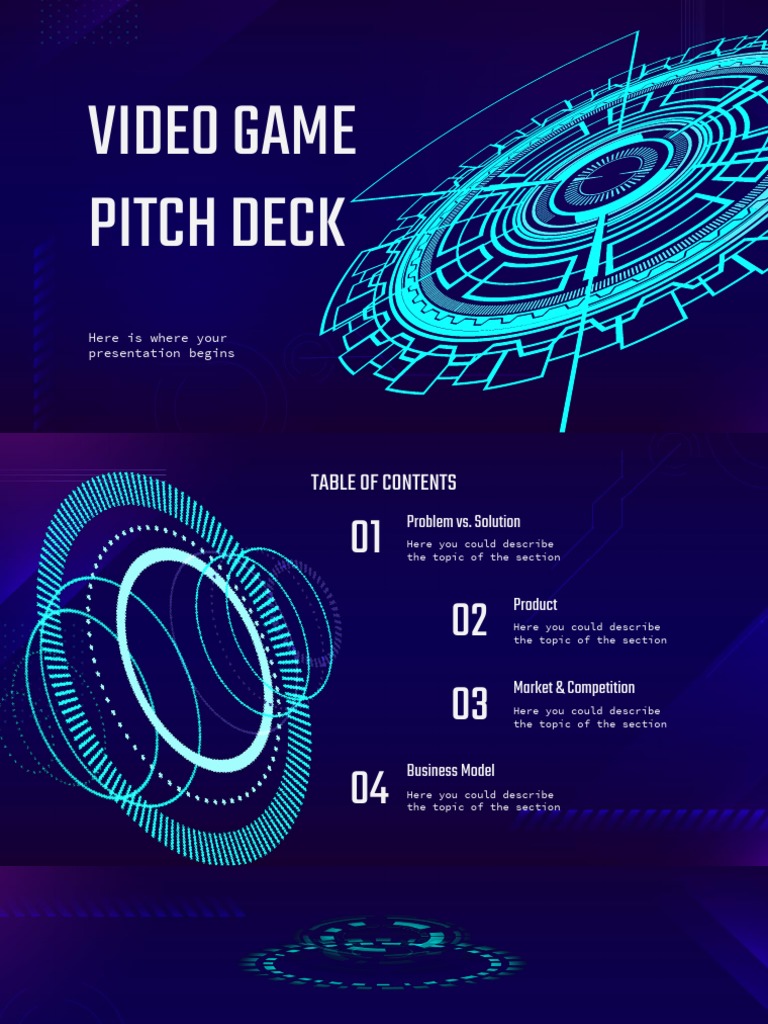Video Game Pitch Deck by Slidesgo PDF Solar System