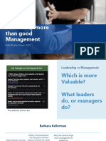 Leadership More Than Good Management: Peter Drucker Forum 2020