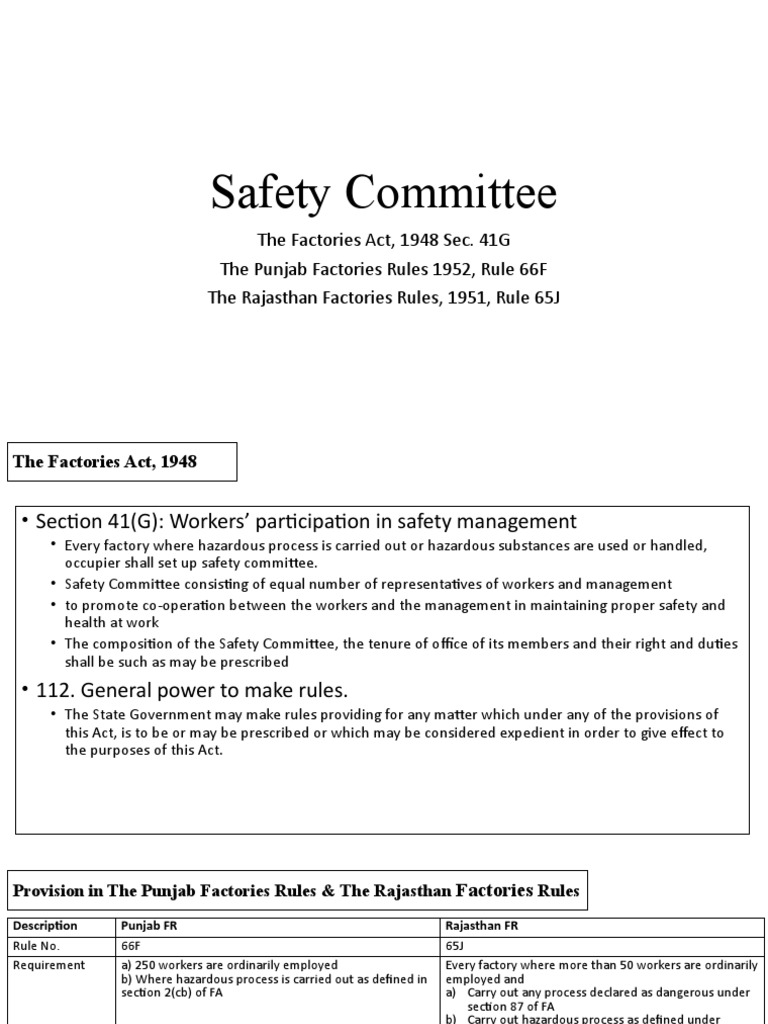 Safety Committee PDF Occupational Safety And Health Safety