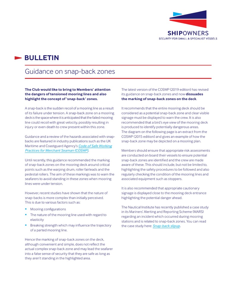 Bulletin: Guidance On Snap-Back Zones | PDF | Risk Assessment | Safety