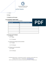 Requirements Management Plan Template