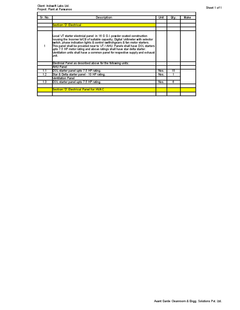 Span Engg Quotation 1 | PDF