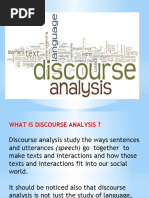 Discourse Analysis