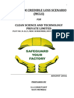 Maximum Credible Loss Scenario (MCLS) : Clean Science and Technology Private Limited