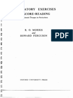 R. O. Morris-H. Ferguson, Preparatory Exercises in Score-reading