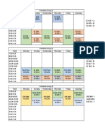 2ND SEM Schedule