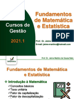 Fundamentos de Matemática - Aula 01