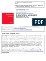 Journalism Studies: To Cite This Article: Martin Conboy & John Steel (2008) THE FUTURE OF NEWSPAPERS, Journalism