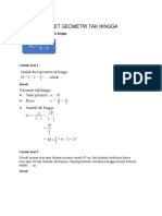 Deret Geometri Tak Hingga