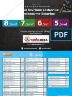 2016-2017 MEB Matematik Kazanım Testleri - KERİMHOCA