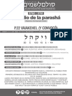 Estudio de La Parashá: P.22 Vaiakehel (Y Convocó)