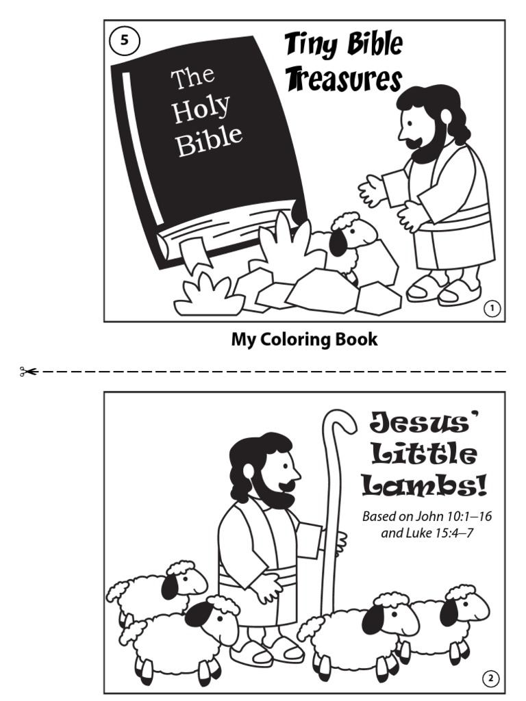 Jesus Little Lambs Coloringbk | PDF | Sheep | Shepherd
