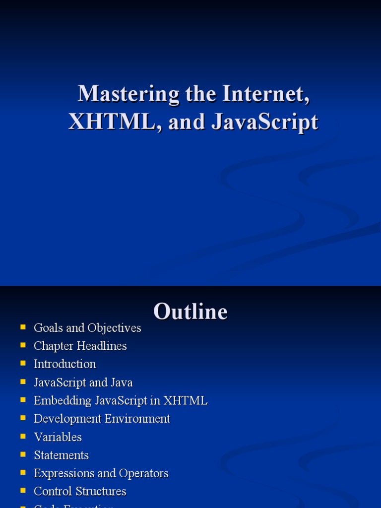 Embedding JavaScript in XHTML | PDF | Java Script | Computing