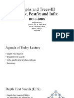 Graphs and Trees-III Prefix, Postfix and Infix Notations