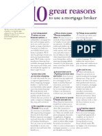 10 Great Reasons To Use A Mortgage Broker